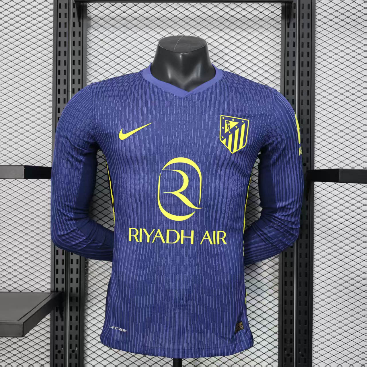 2025/2026 Player Version Long Sleeve Atletico Madrid Away Football Shirt 1:1 Thai Quality:football jersey mysite: unitedjerseyfootball 邓江浪:football