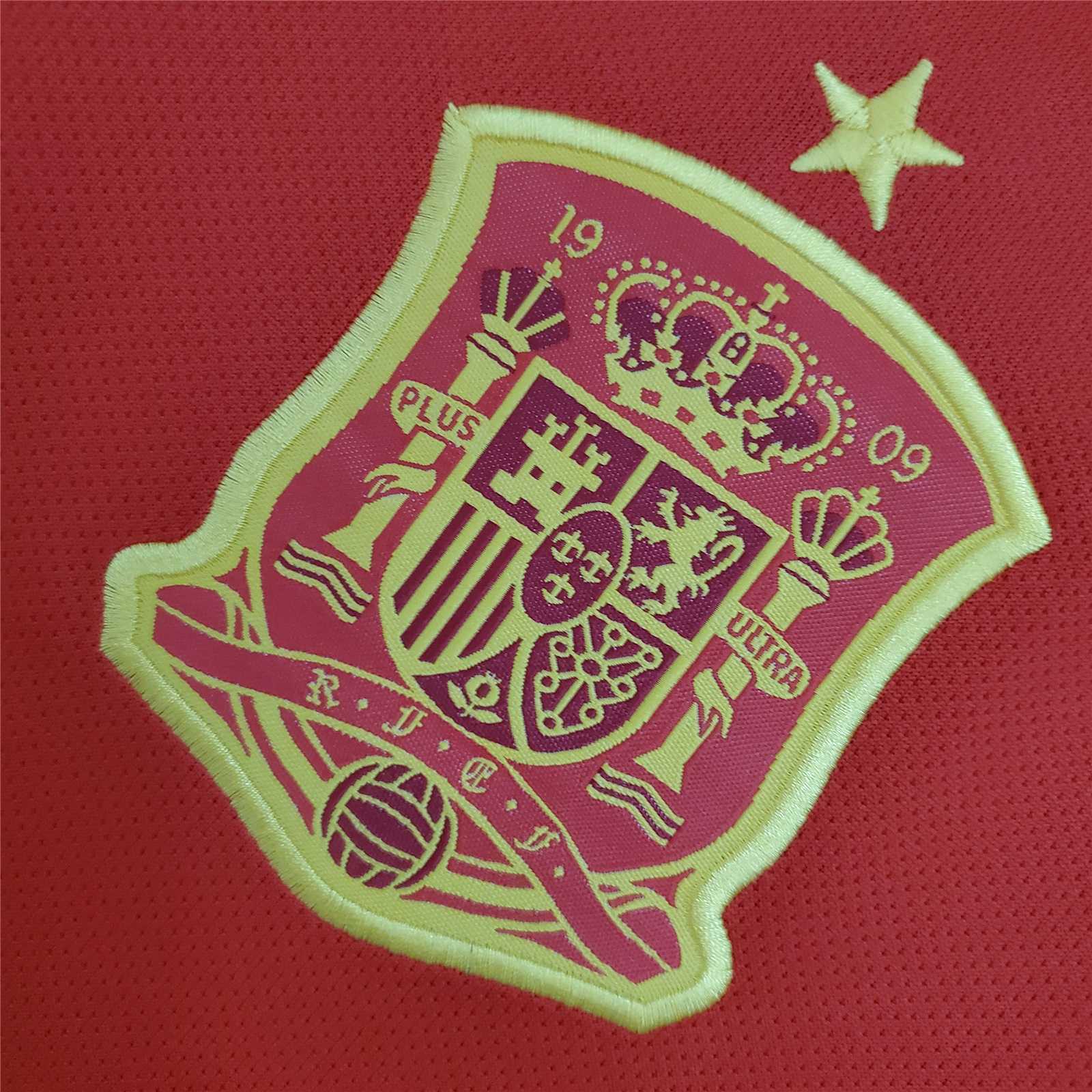Higojerseys-Retro Spain 2018 Home Stadium Jersey