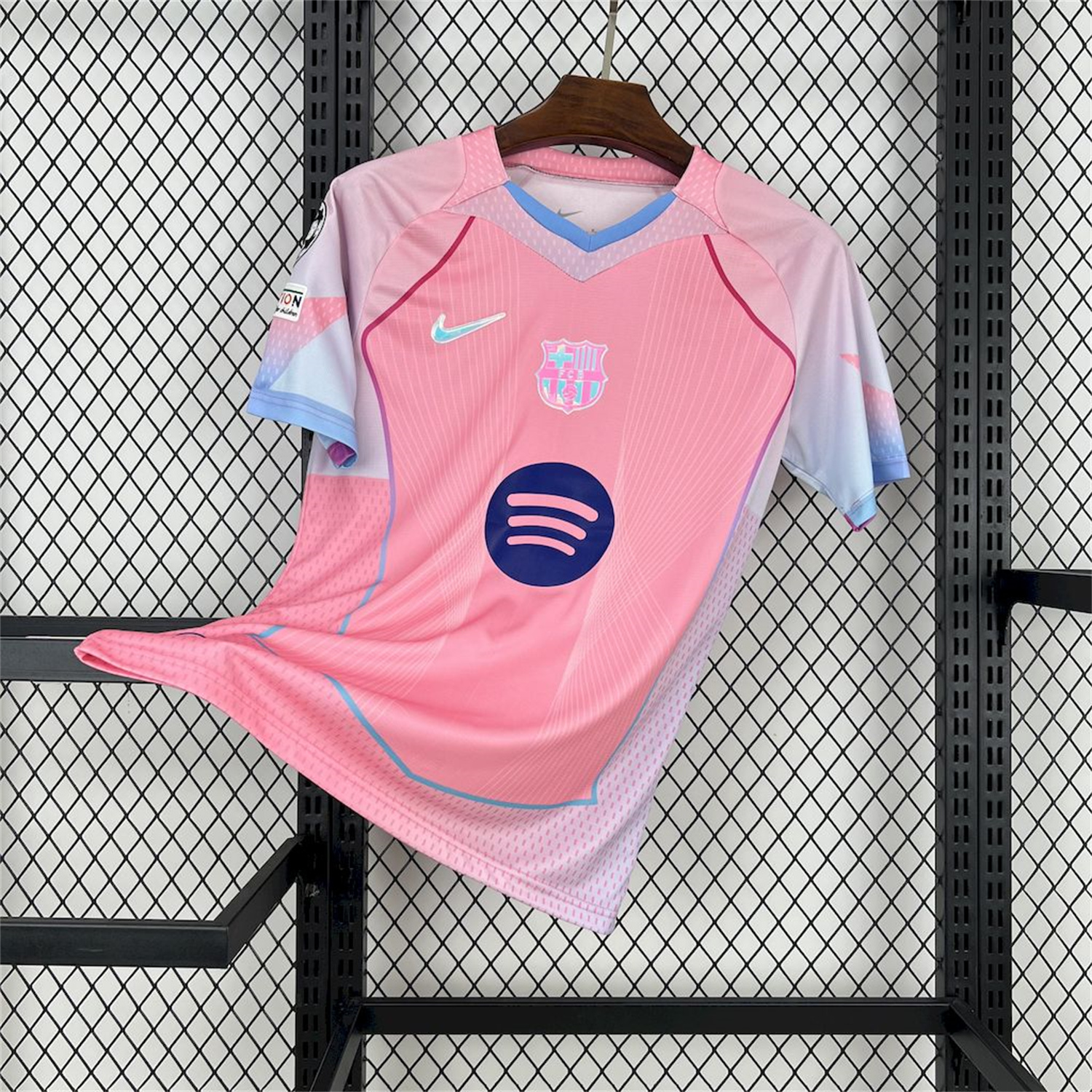 UltraTrikot-Barcelona 25-26 T90 White Lines Pink Special Jersey - Fans Version