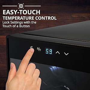 Ivation wine cooler easy touch control