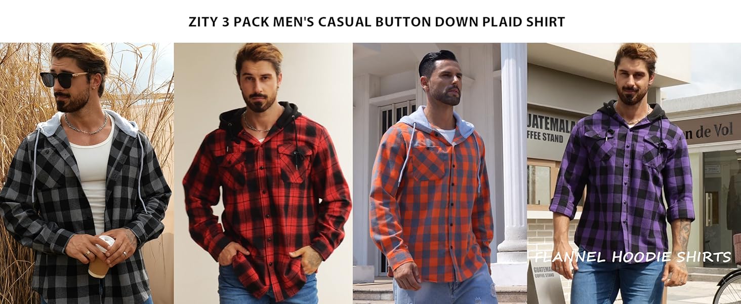 men&#39;s flannel buffalo plaid shirt