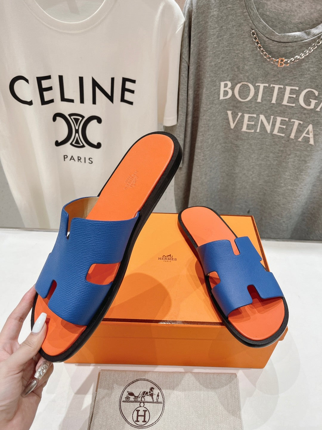 IZMIR SANDAL LIGHT ORANGE MIX LAPIS LAMBSKIN、mysite、Cacoeks