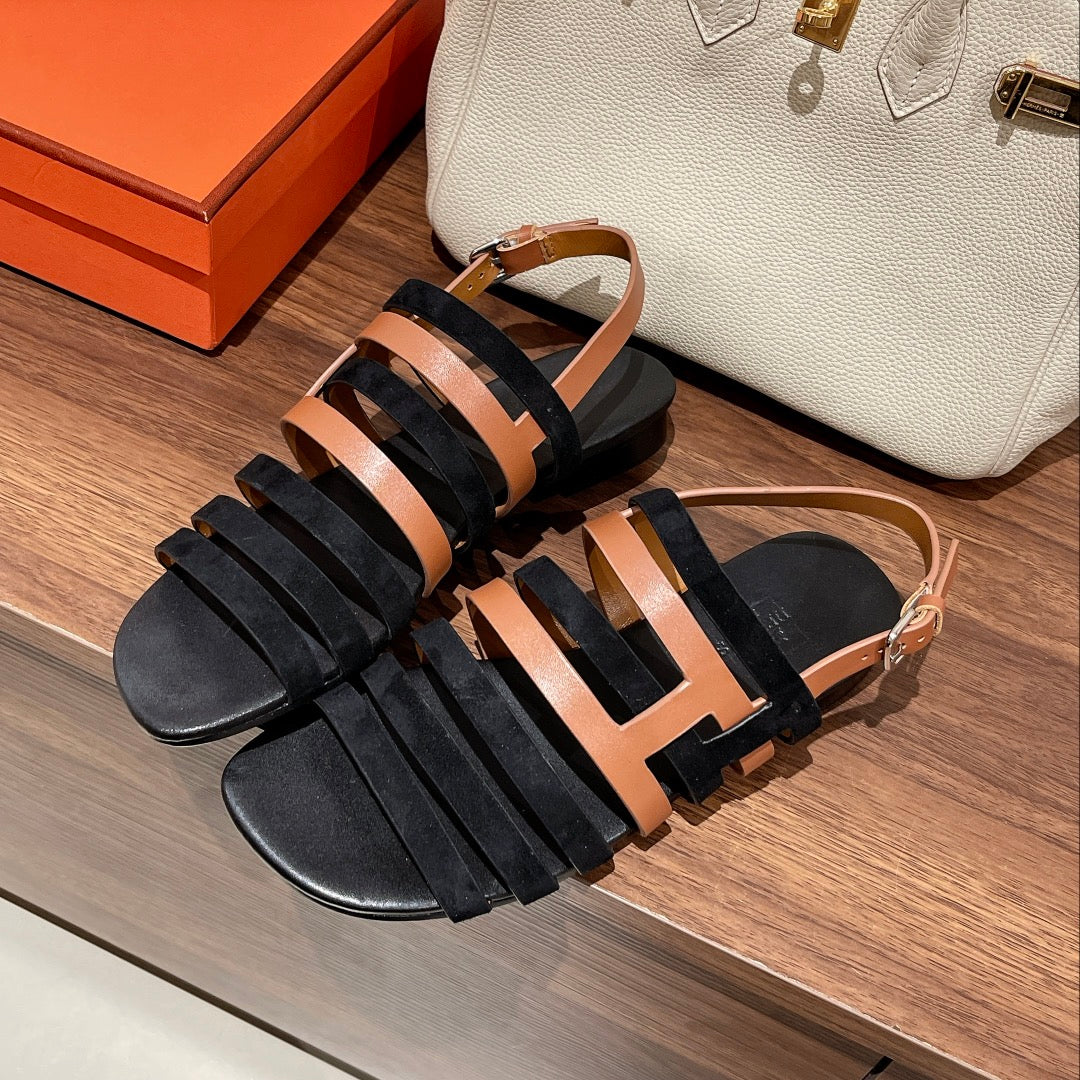 EPHESE SANDAL BLACK CALFSKIN、mysite、Cacoeks