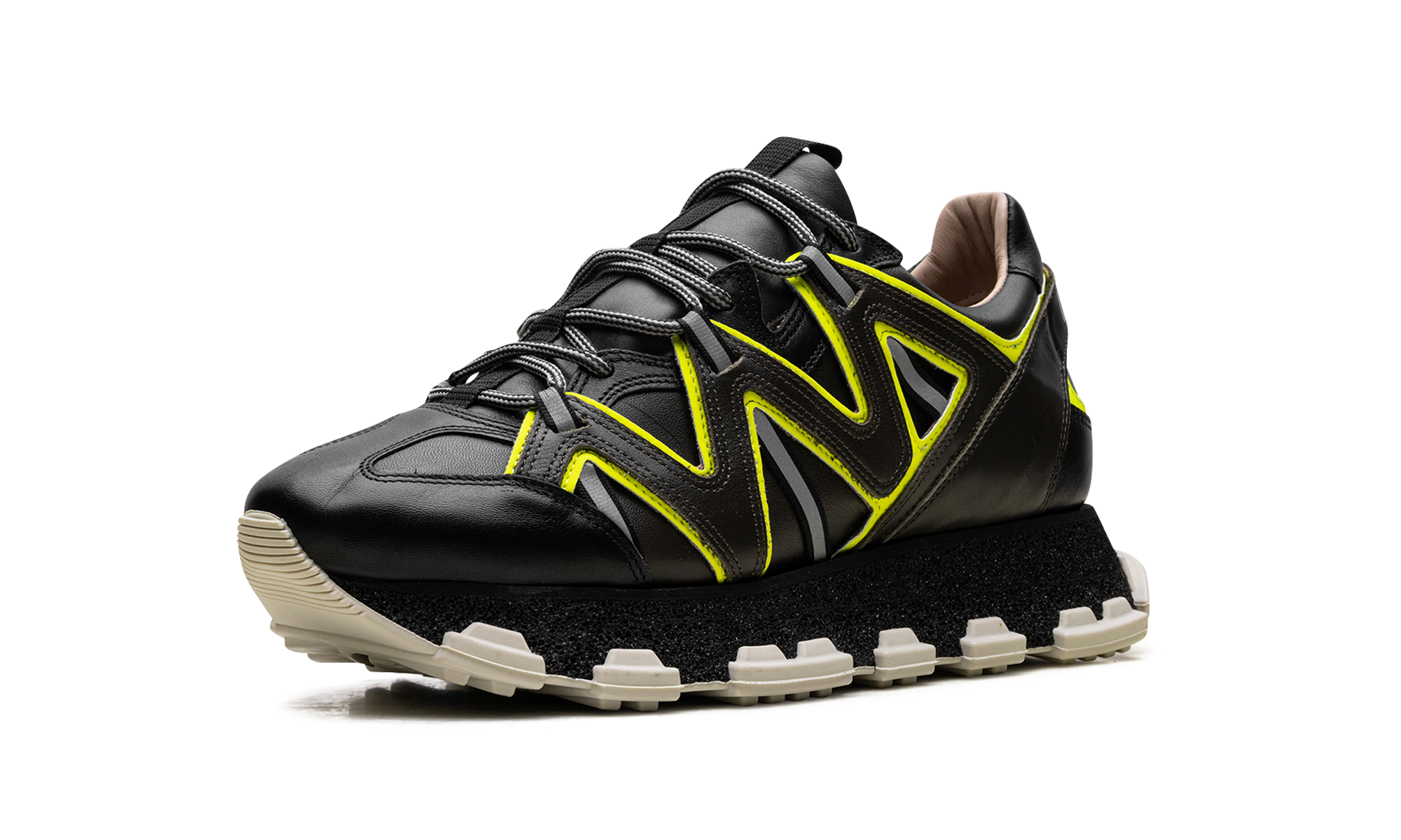 Lightning Leather Sneakers "Black"、mysite、Cacoeks