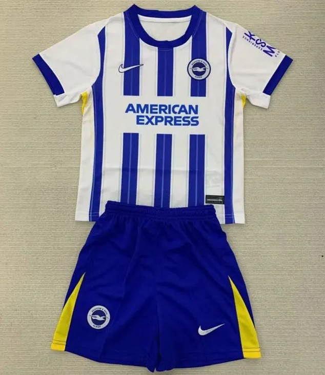 24/25 Brighton Home Football Shirt Kids Size Suit-mysite Custom Football Kit- Nextkits