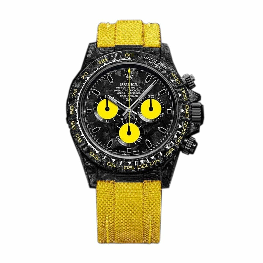 Rolex Daytona DiW NTPT Carbon 46490 Lemon Edition Replica-fasswatch