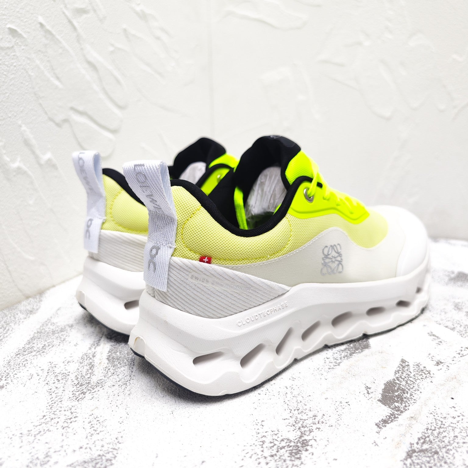 CLOUDTILT 2.0 SNEAKER NEON YELLOW MIX PALE GRAY CALFSKIN AND BREATHABLE MESH、mysite、Cacoeks