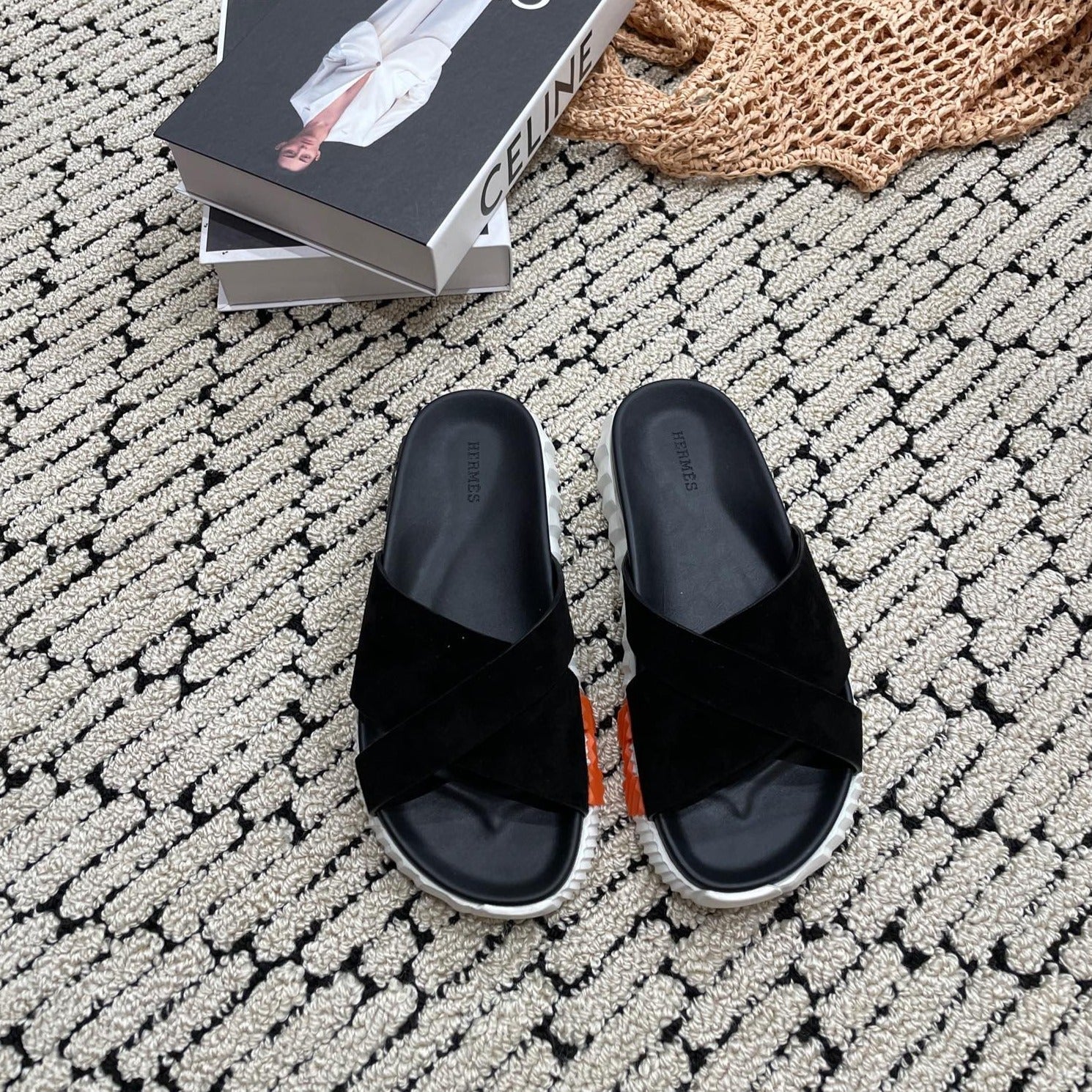 INFRA SANDAL BLACK SUEDE、mysite、Cacoeks