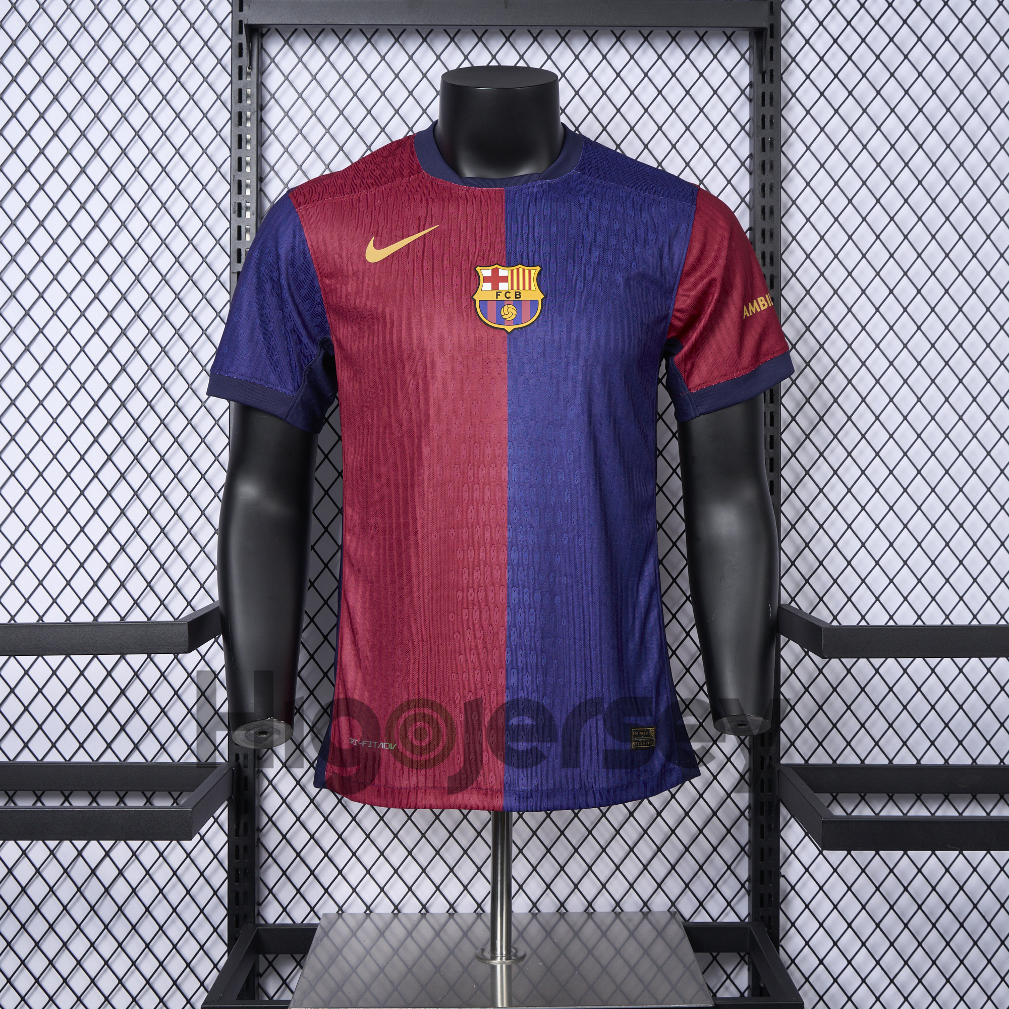 Higojerseys-Barcelona 24-25 Home Unsponsored Jersey - Player Version