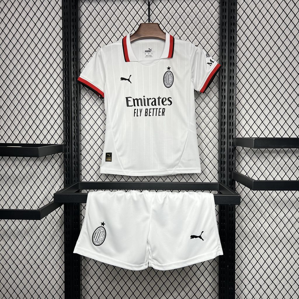 ManixJersey.com | AC Milan 24-25 Away Kids Kit -Customize Name, Number and Patch | Worldwide Shipping