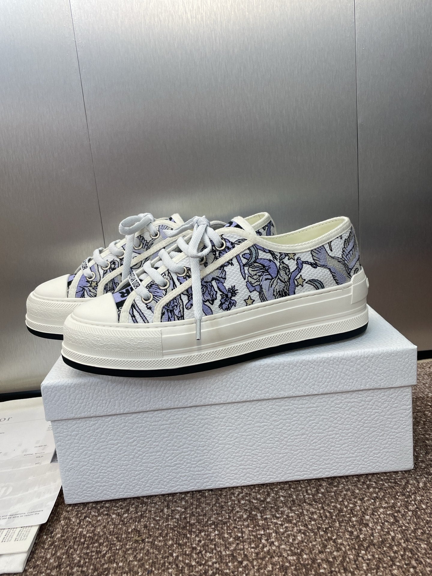DIOR 25S WALK'N' SNEAKER IN BLUE TOILE DE JOUY EMBROIDERED COTTON、mysite、Cacoeks