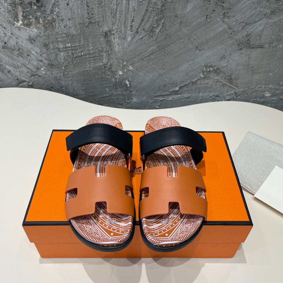 CHYPRE SANDAL CARAMEL CALFSKIN UNIQUE、mysite、Cacoeks