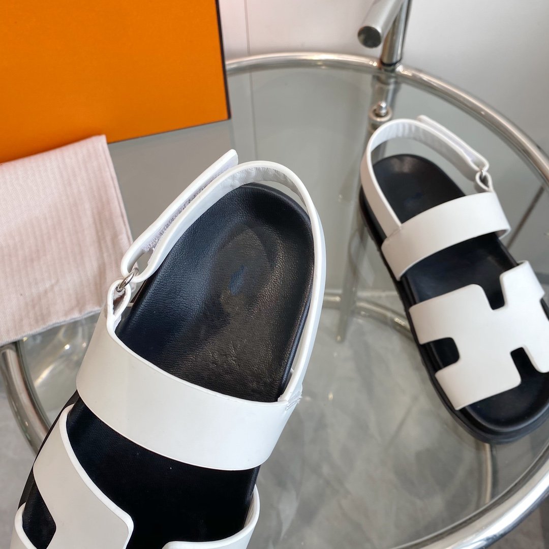 Genius Sandal White Leather、mysite、Cacoeks