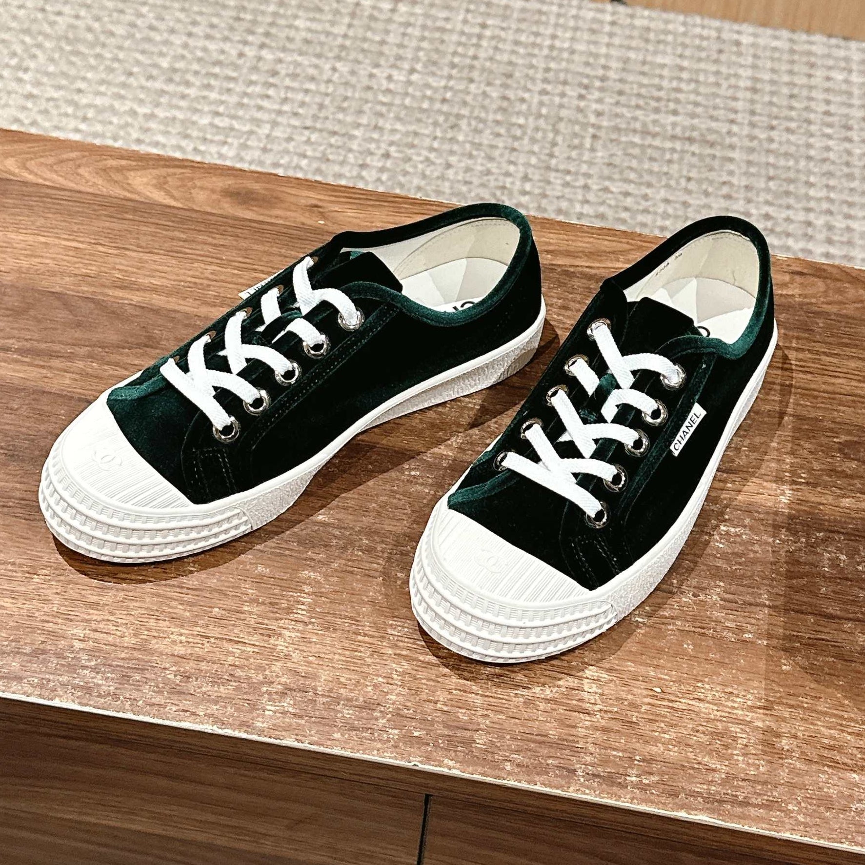 CONVERSE SNEAKER IN DARK GREEN VELVET、mysite、Cacoeks
