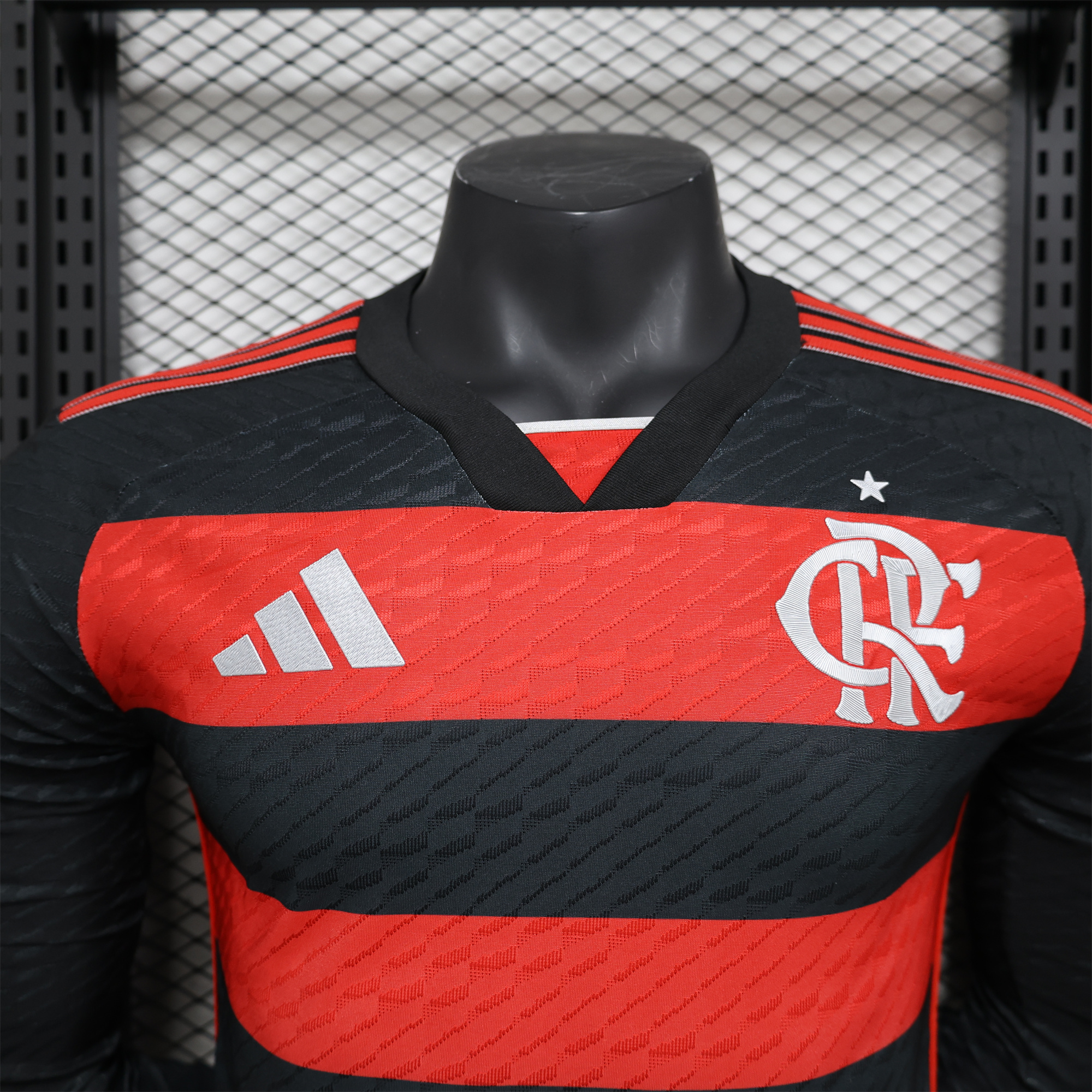 JerseysGala.com | Flamengo 2024 Home Long Sleeve Jersey - Player Version -Customize Name, Number and Patch | Worldwide Shipping
