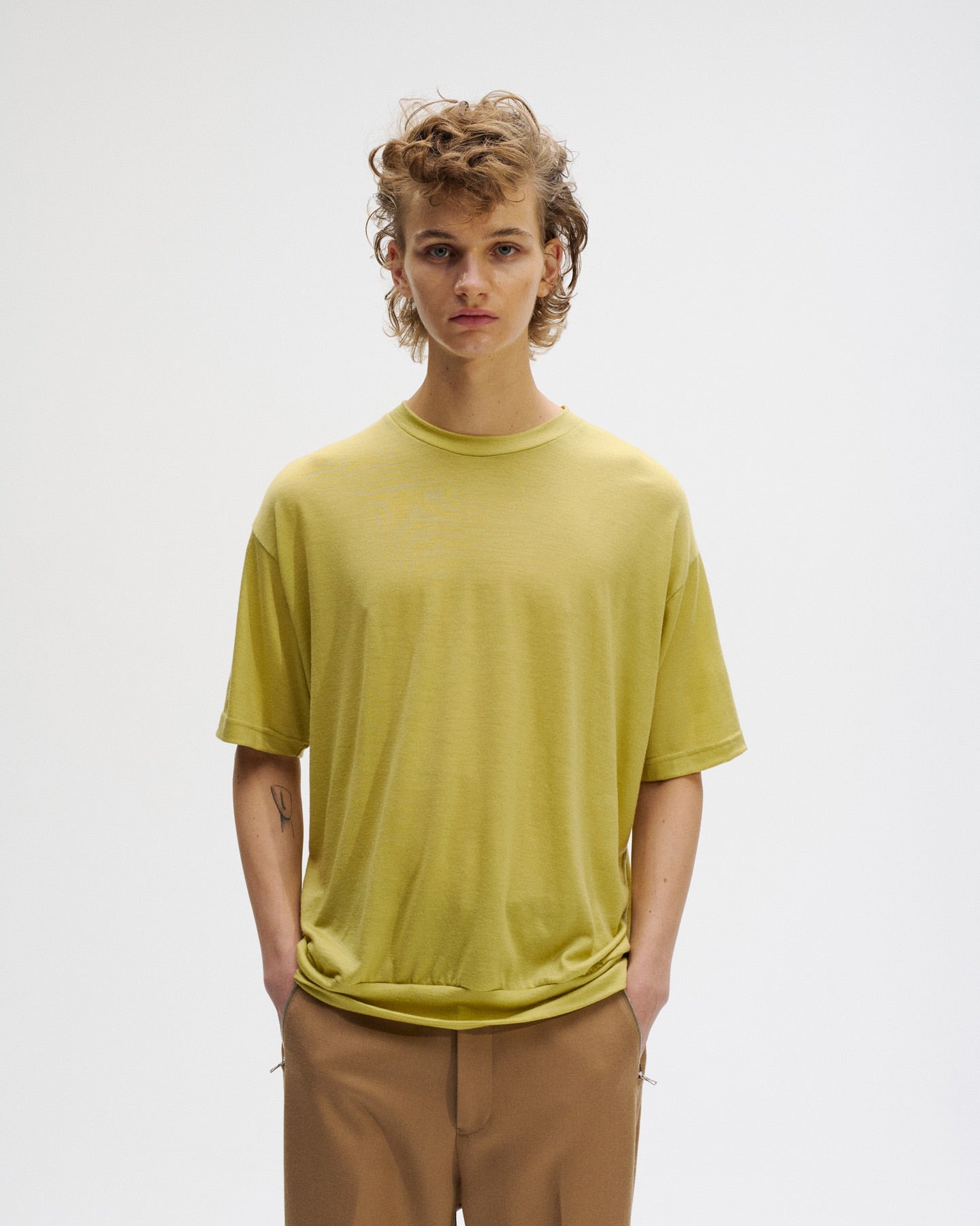 SOPHNET. 25S/S WASHABLE WOOL S/S TOP  SOPH-250061 