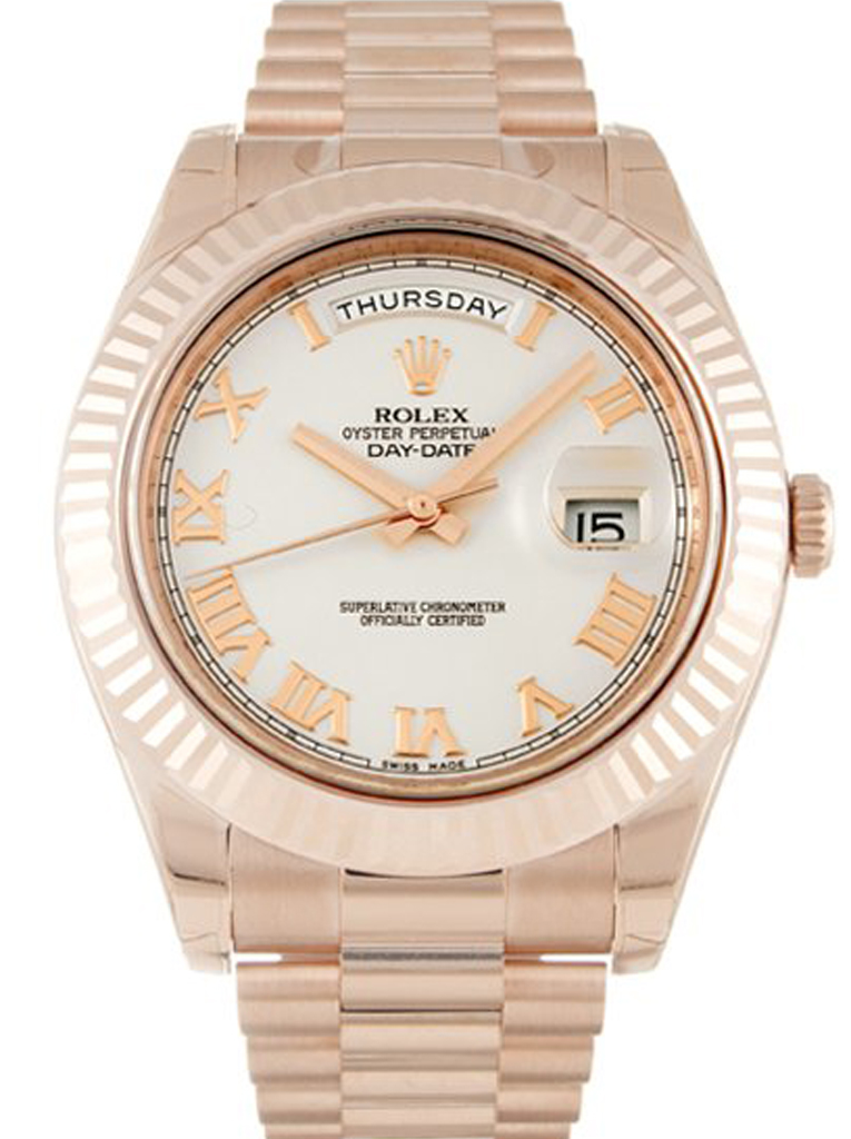 Replica Rolex Day-Date II 41mm Ivory Dial 218235-fasswatch