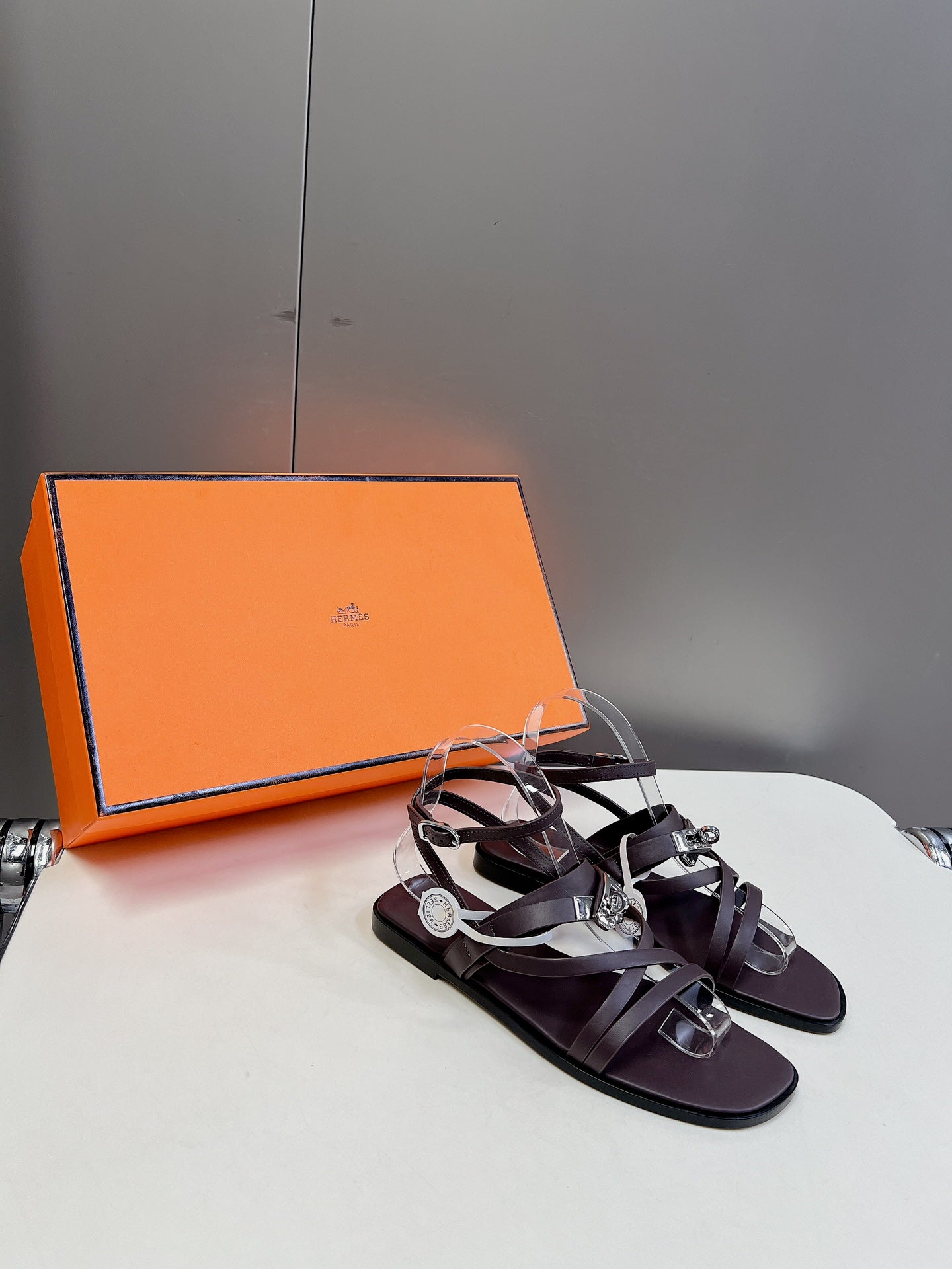 JUNE SANDAL CHOCOLATE CALFSKIN、mysite、Cacoeks