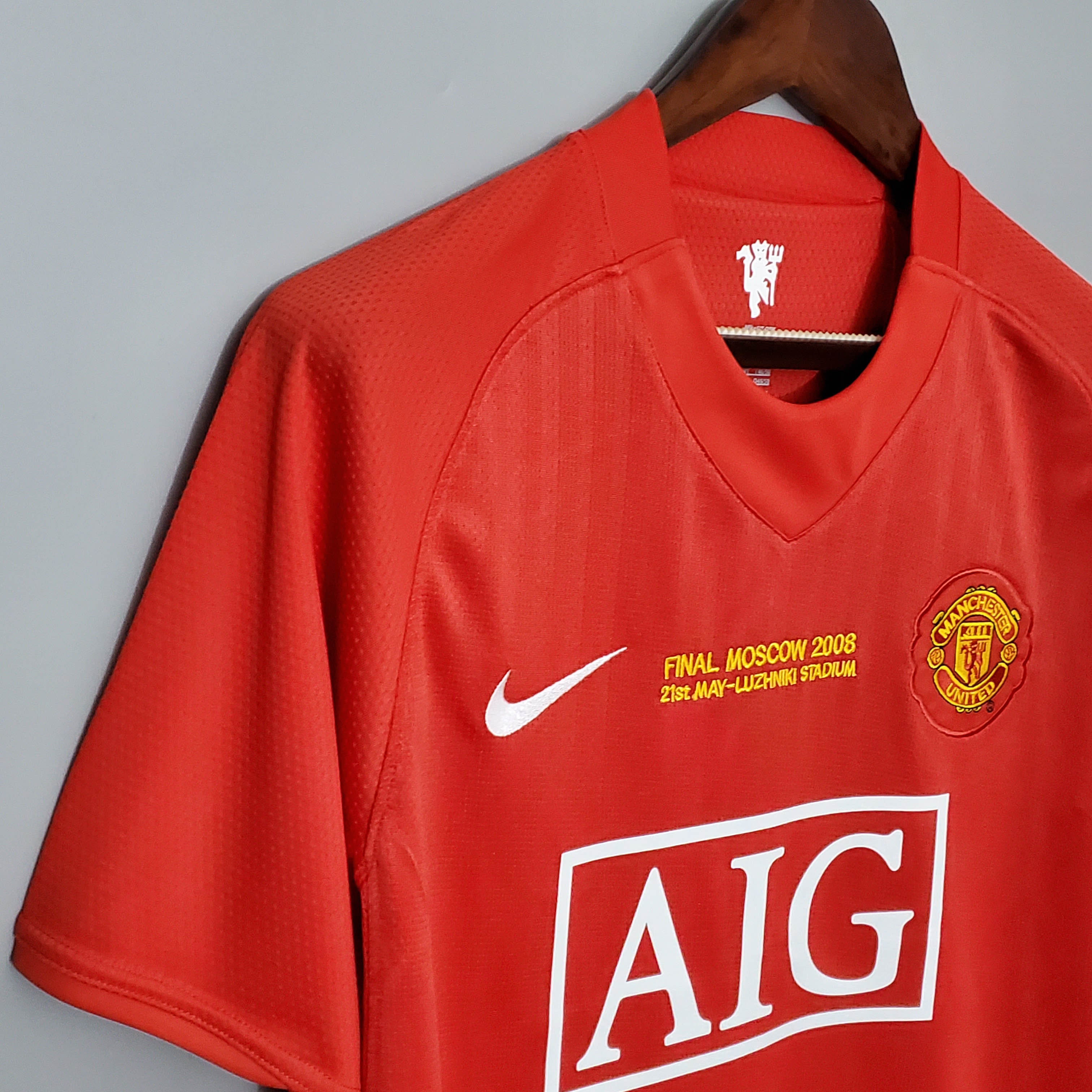 2007/2008 Retro Manchester United Home Champions League Edition Football Shirt 1:1 Thai Quality:football jersey mysite: unitedjerseyfootball 邓江浪:football