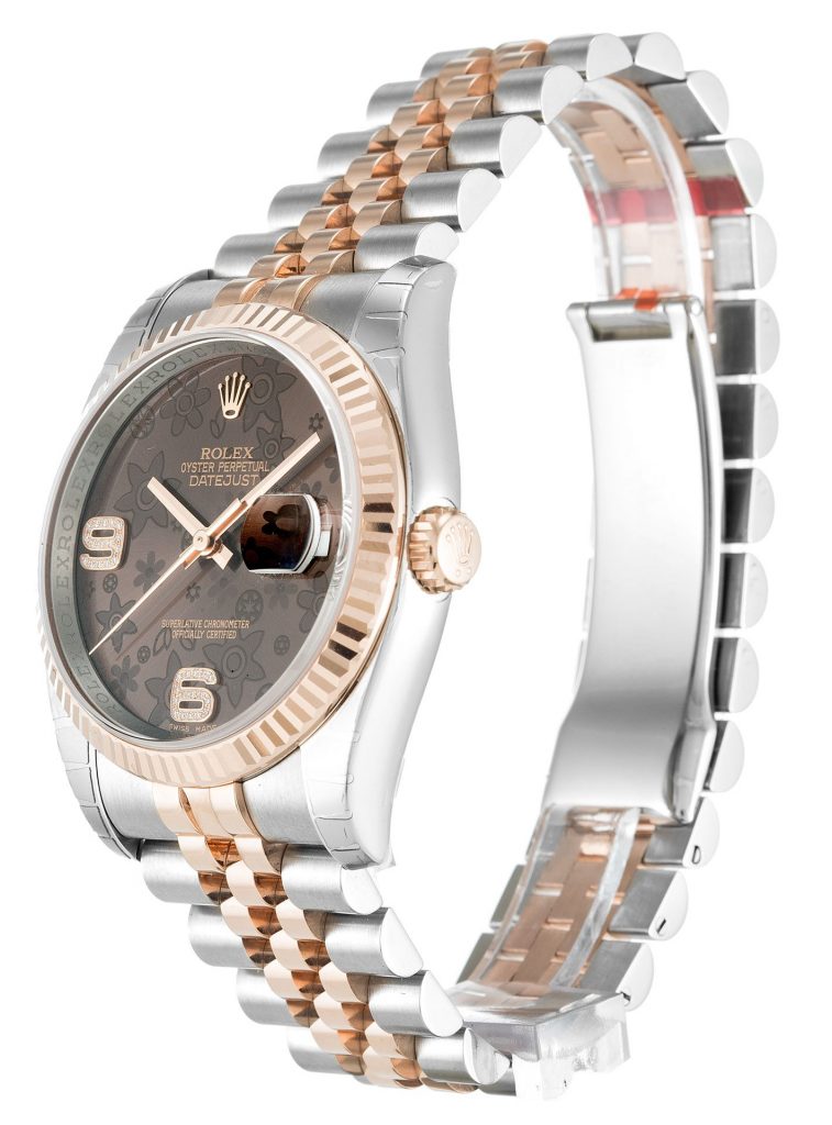 Replica Rolex Datejust 36mm Chocolate Floral Dial 116231-fasswatch