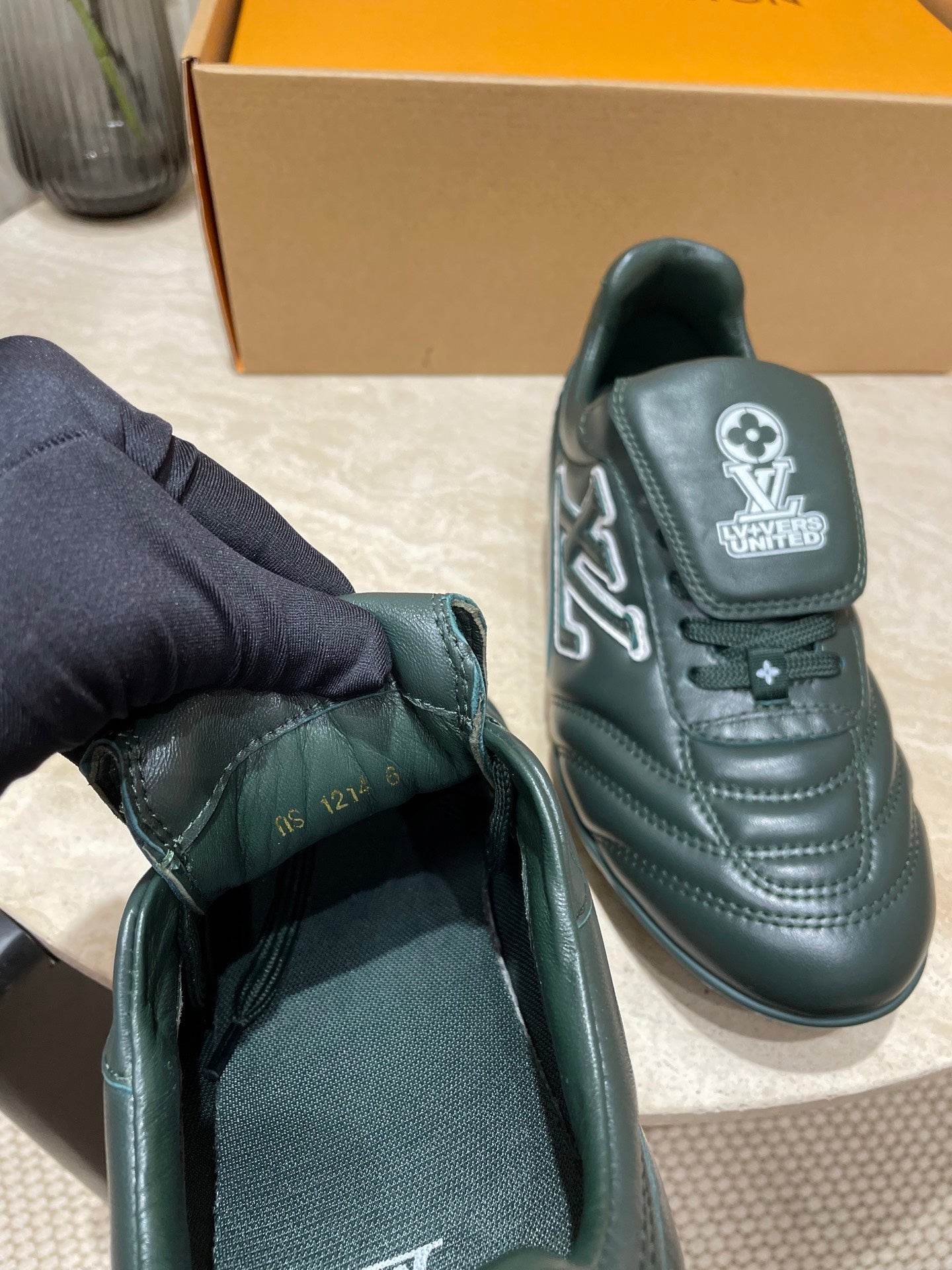 FOOTPRINT SOCCER SNEAKER IN FOREST GREEN CALFSKIN、mysite、Cacoeks