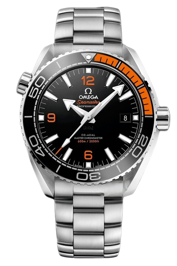Omega Planet Ocean Ref. 215.30.44.21.01.002 Super Clone Watch – Black Dial Stainless Steel Bracelet Fake Replica