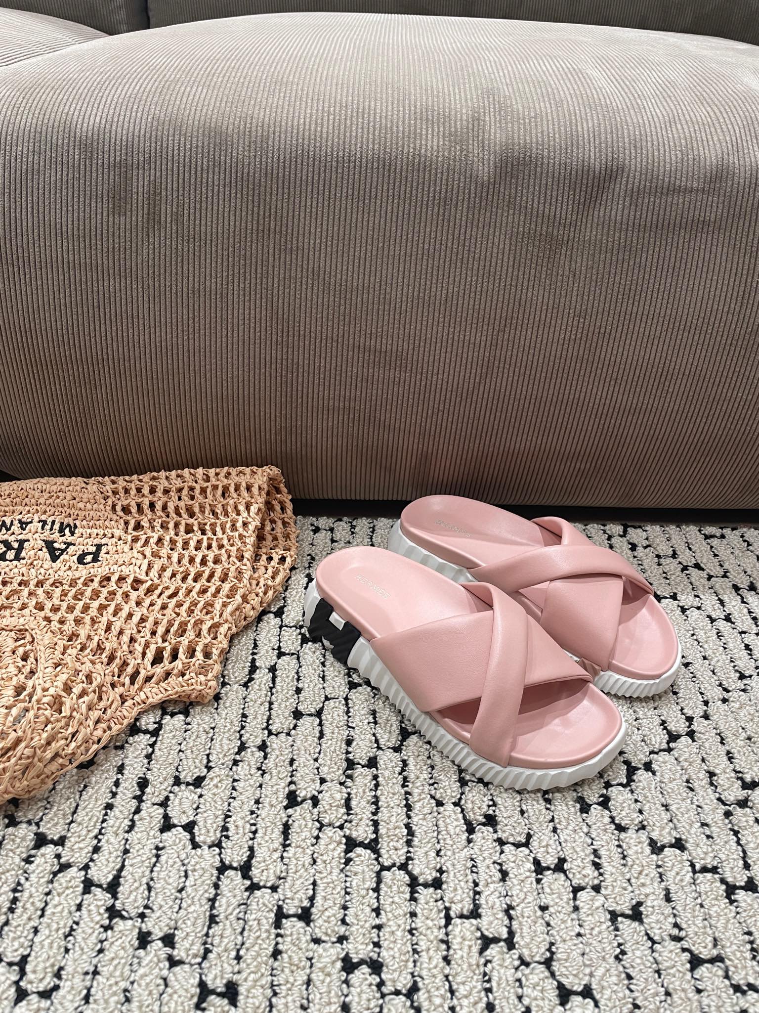 INFRA SANDAL LIGHT PINK CALFSKIN、mysite、Cacoeks
