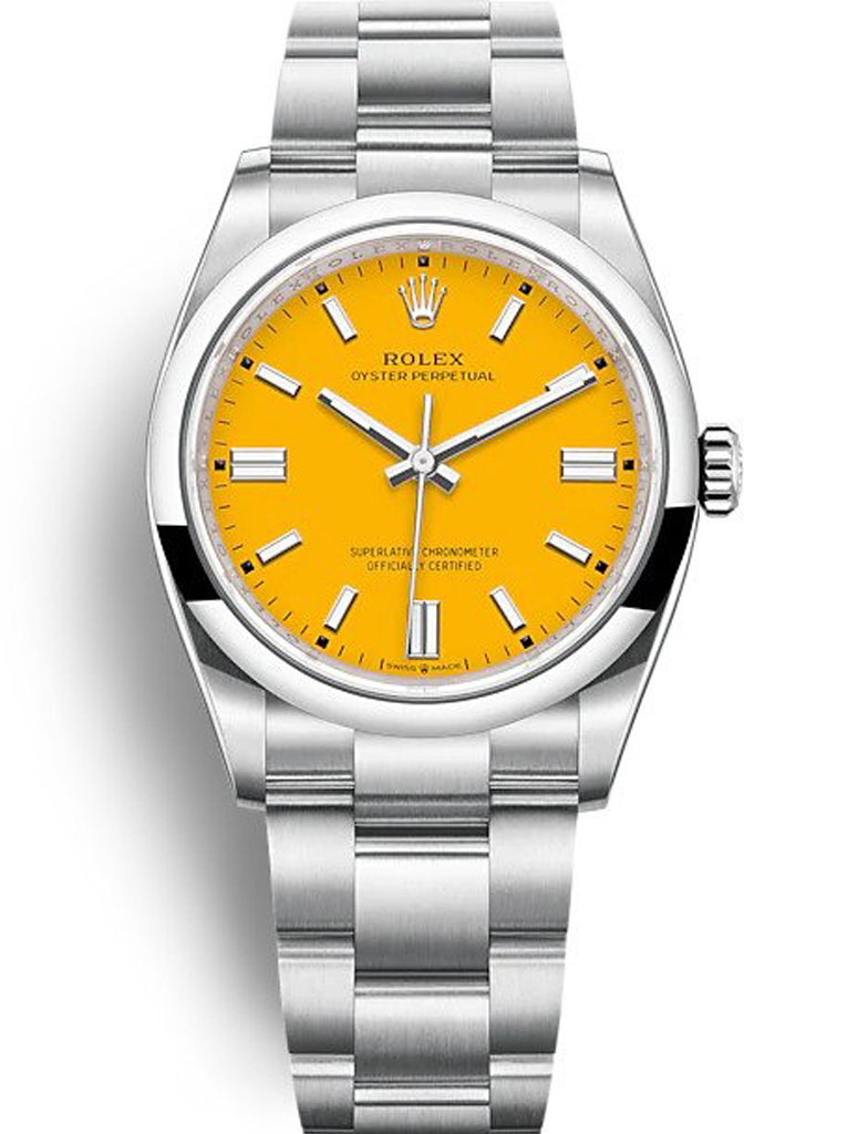 Replica Rolex Oyster Perpetual Lady 36mm Yellow Dial 126000-fasswatch