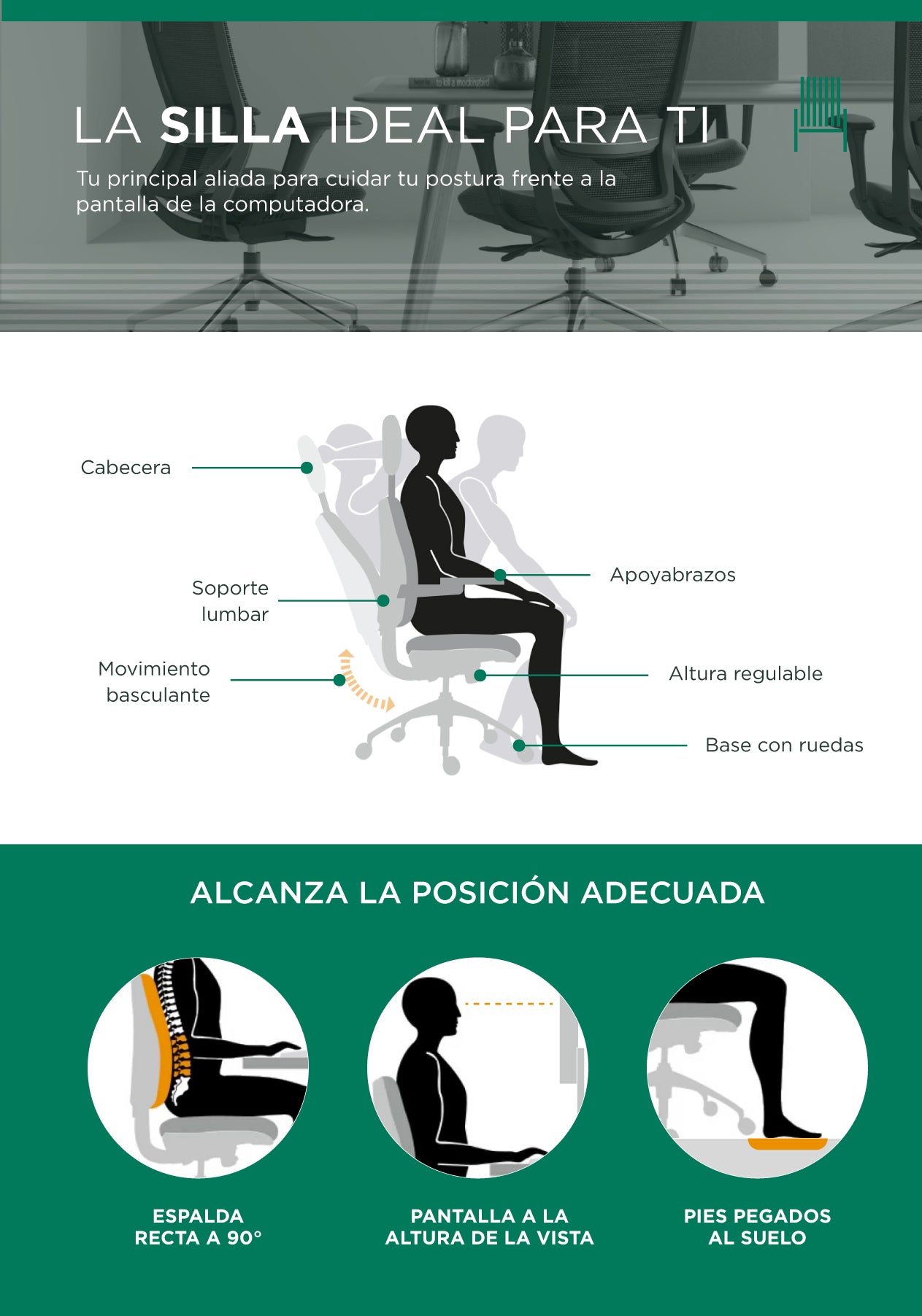 Silla de Oficina Ergonómica