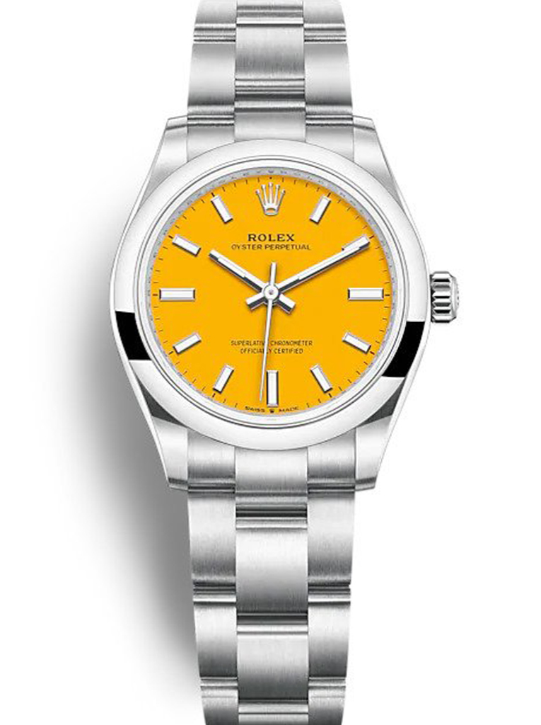 Replica Rolex Oyster Perpetual Lady 31mm Yellow Dial 277200-fasswatch