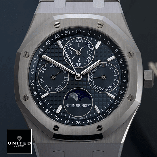 Audemars Piguet Royal Oak Blue Dial Steel Case Replica front view