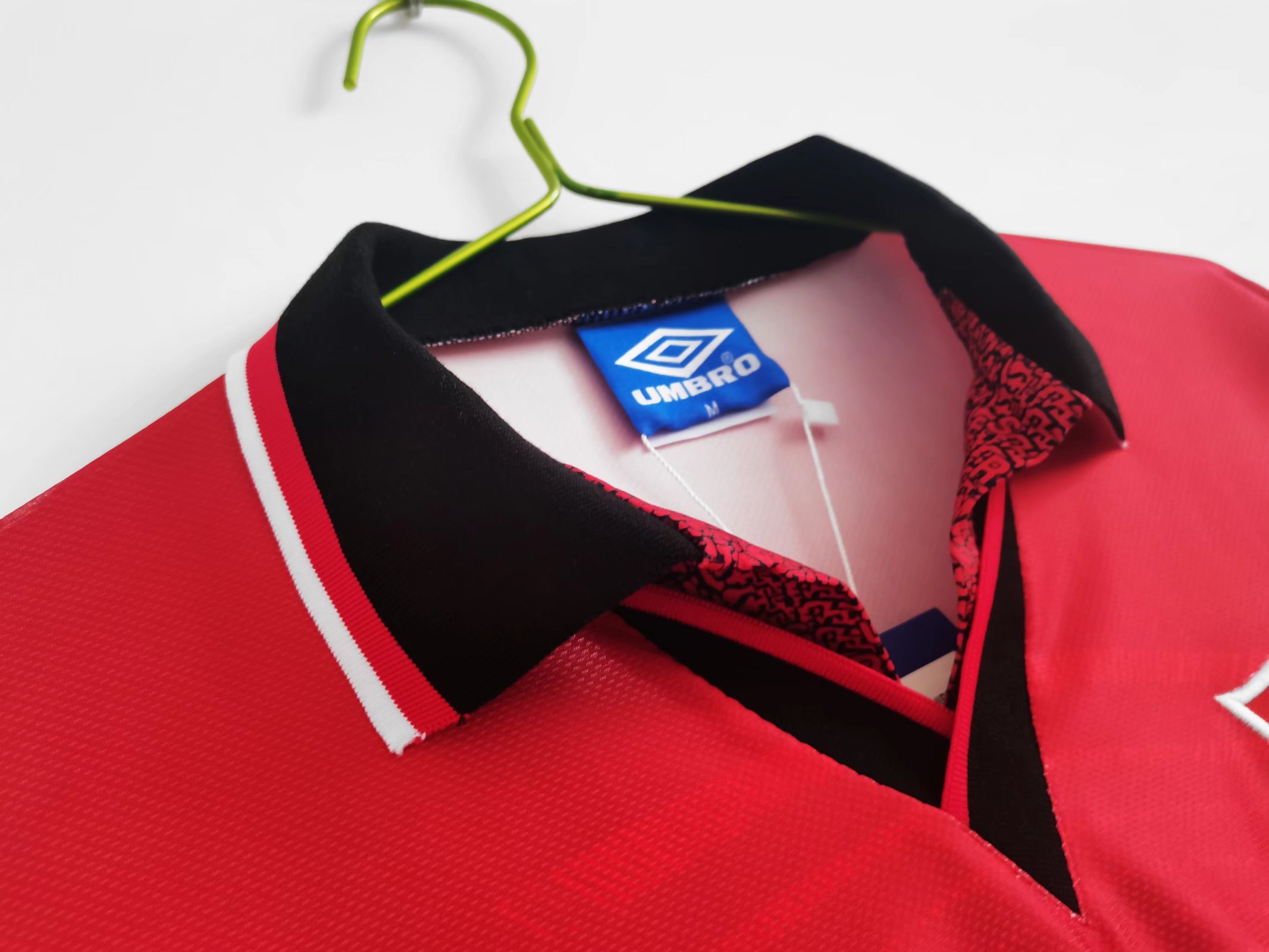 Higojerseys-Retro Manchester United 94-96 Home Long Sleeve Jersey