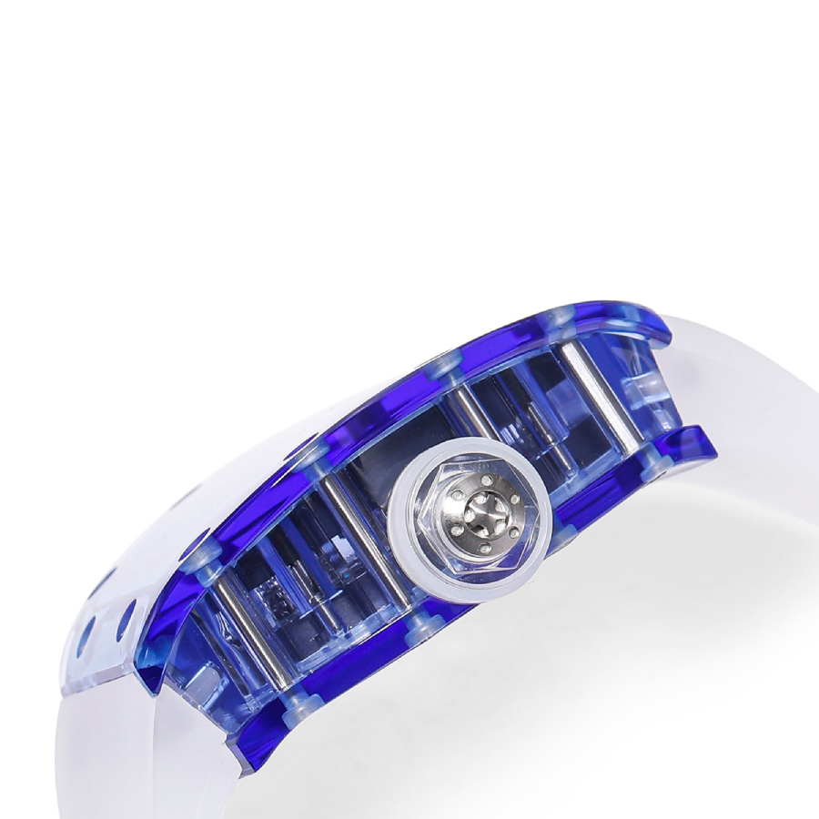 Richard Mille 35 01 Blue White Rubber Bracelet Replica1
