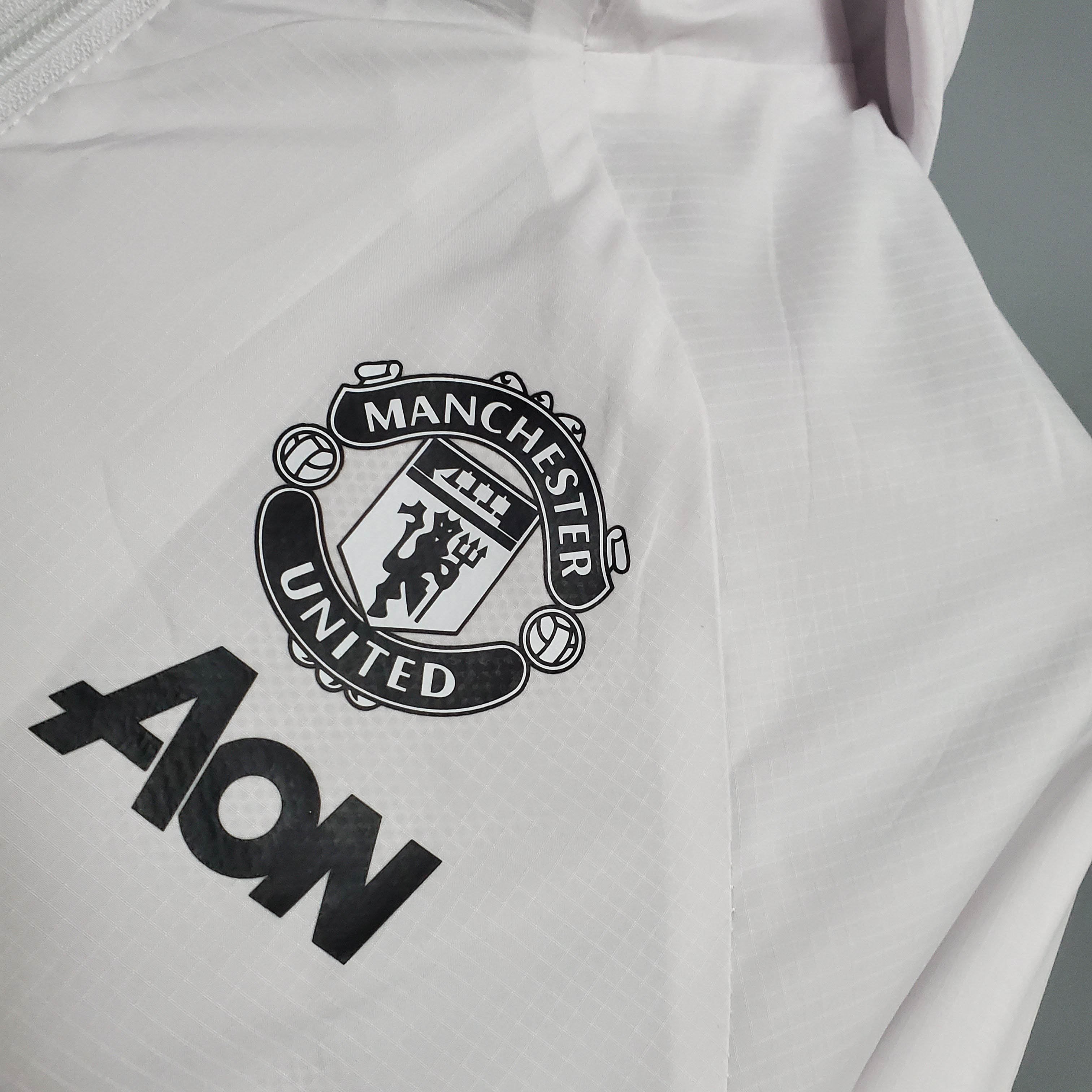 2021 Manchester United Jersey Windbreaker White(Black-Red Edge):football jersey mysite: unitedjerseyfootball 邓江浪:football