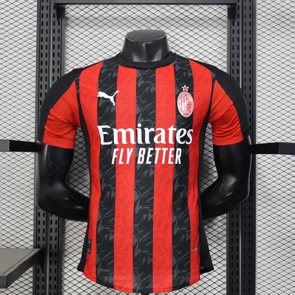 25/26 Player Version AC Milan Home Football Shirt-mysite Custom Football Kit- Nextkits