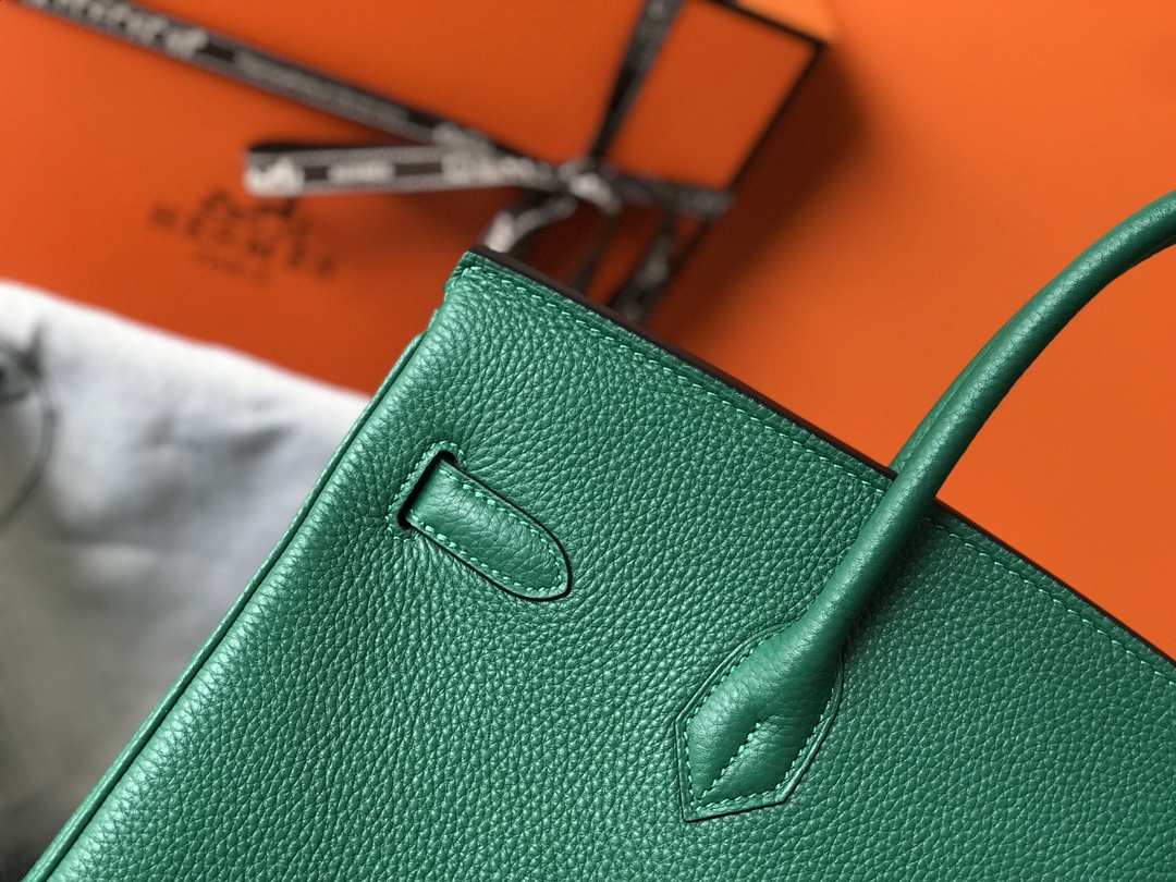 Hermes Birkin 30CM 35CM Togo Leather Emerald With Gold