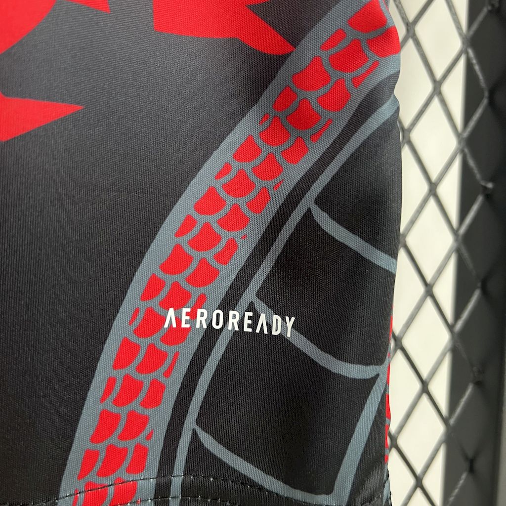 ManixJersey.com | Real Madrid 24-25 Red & Black Dragon Special Edition Jersey -Customize Name, Number and Patch | Worldwide Shipping