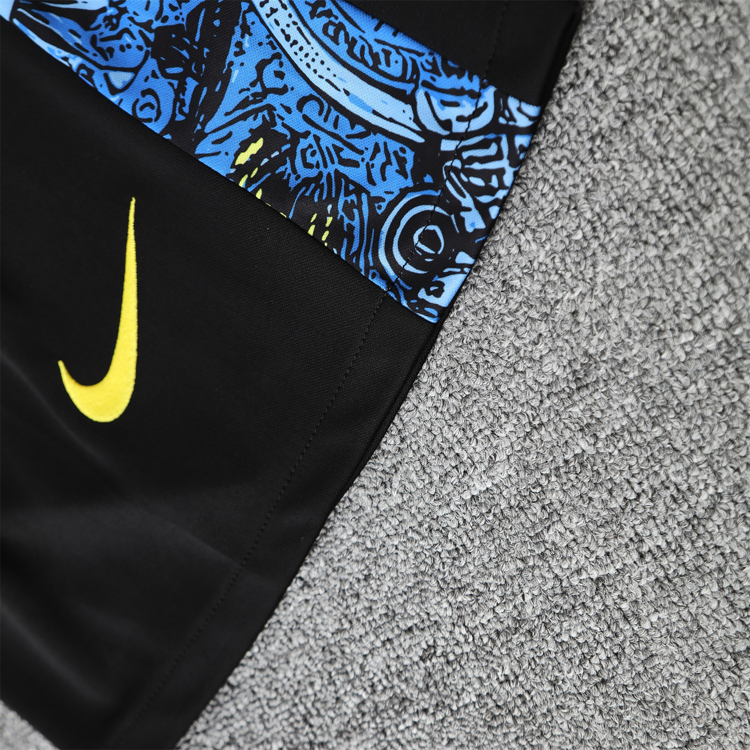 UltraTrikot-Brazil 25-26 Blue Jesus Statue Vest Training Set - Blue Vest & Black Shorts