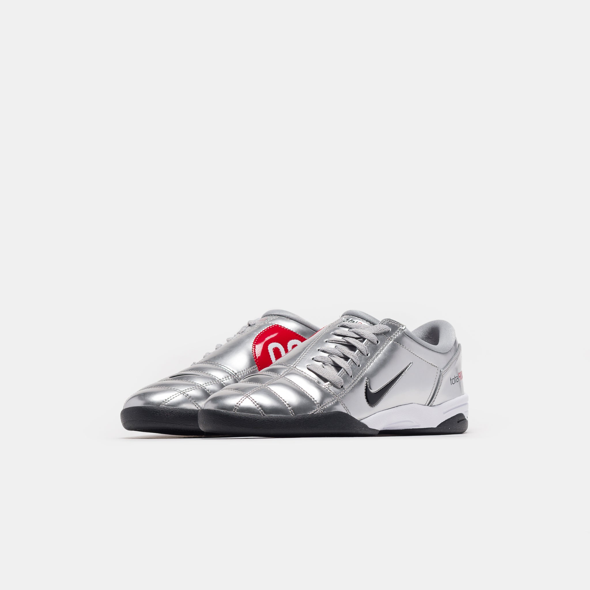 T90 SP Sneaker in Metallic Silver/Black/University Red