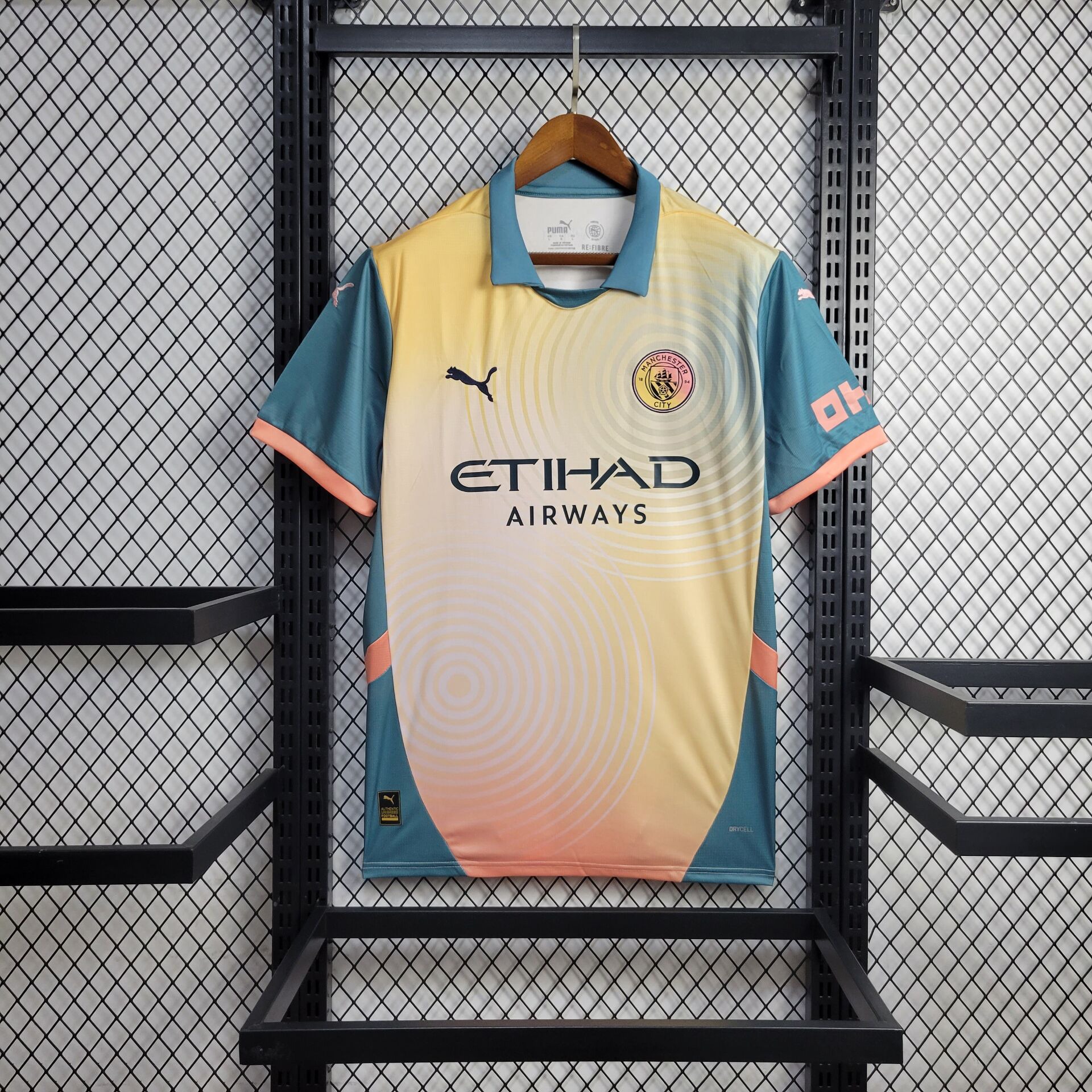 ManixJersey.com | Manchester City 24-25 Fourth Jersey - Fans Version -Customize Name, Number and Patch | Worldwide Shipping