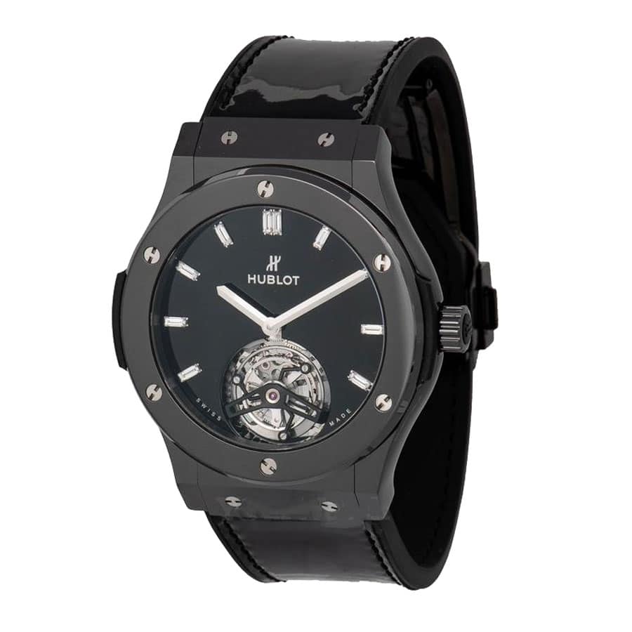 hublot classic fusion tourbillon night out 505 cs 1270 vr tf pvd black dial replica 1