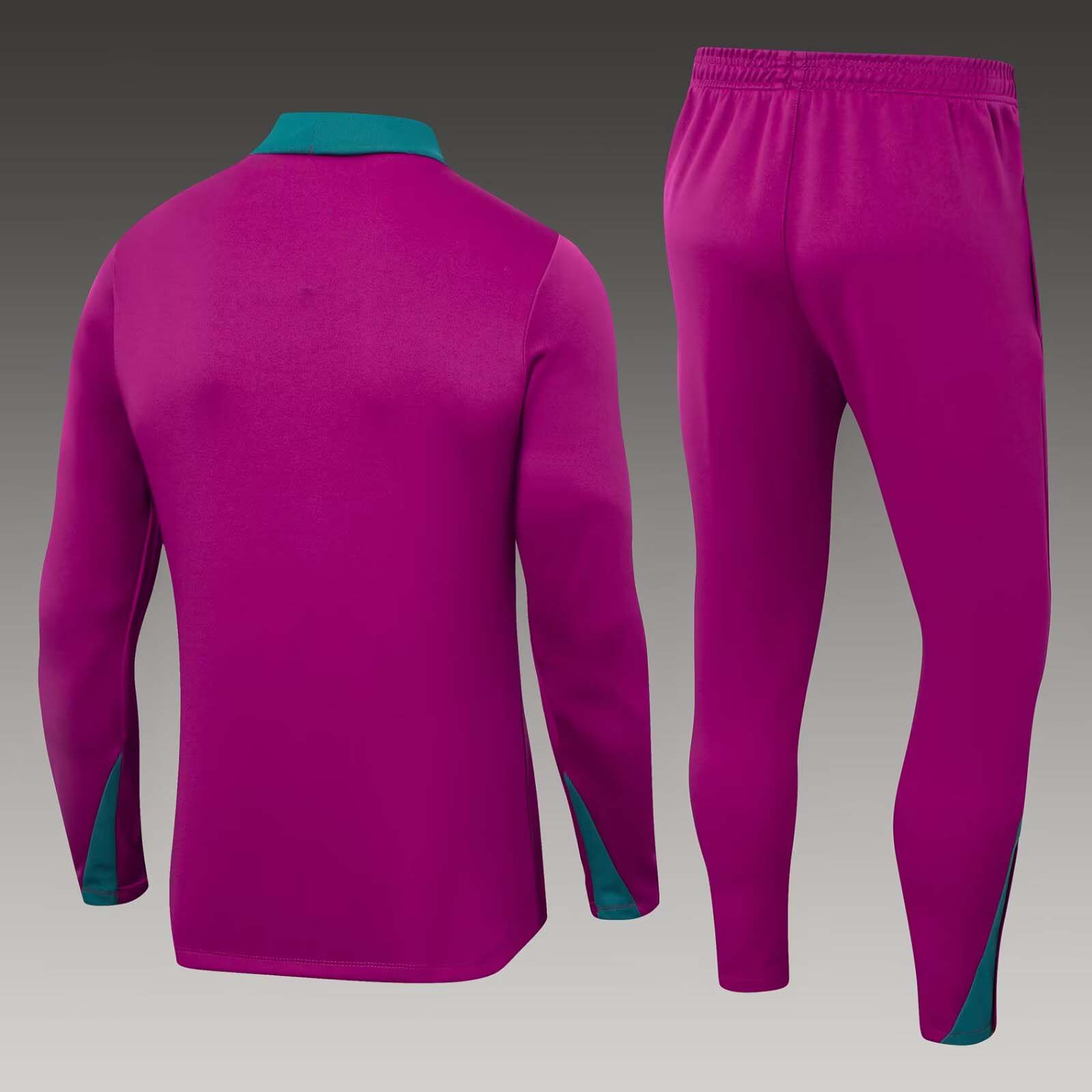 2024/2025 Psg Paris Saint-Germain Half-Pull Training Suit Rose Set:football jersey mysite: unitedjerseyfootball 邓江浪:football