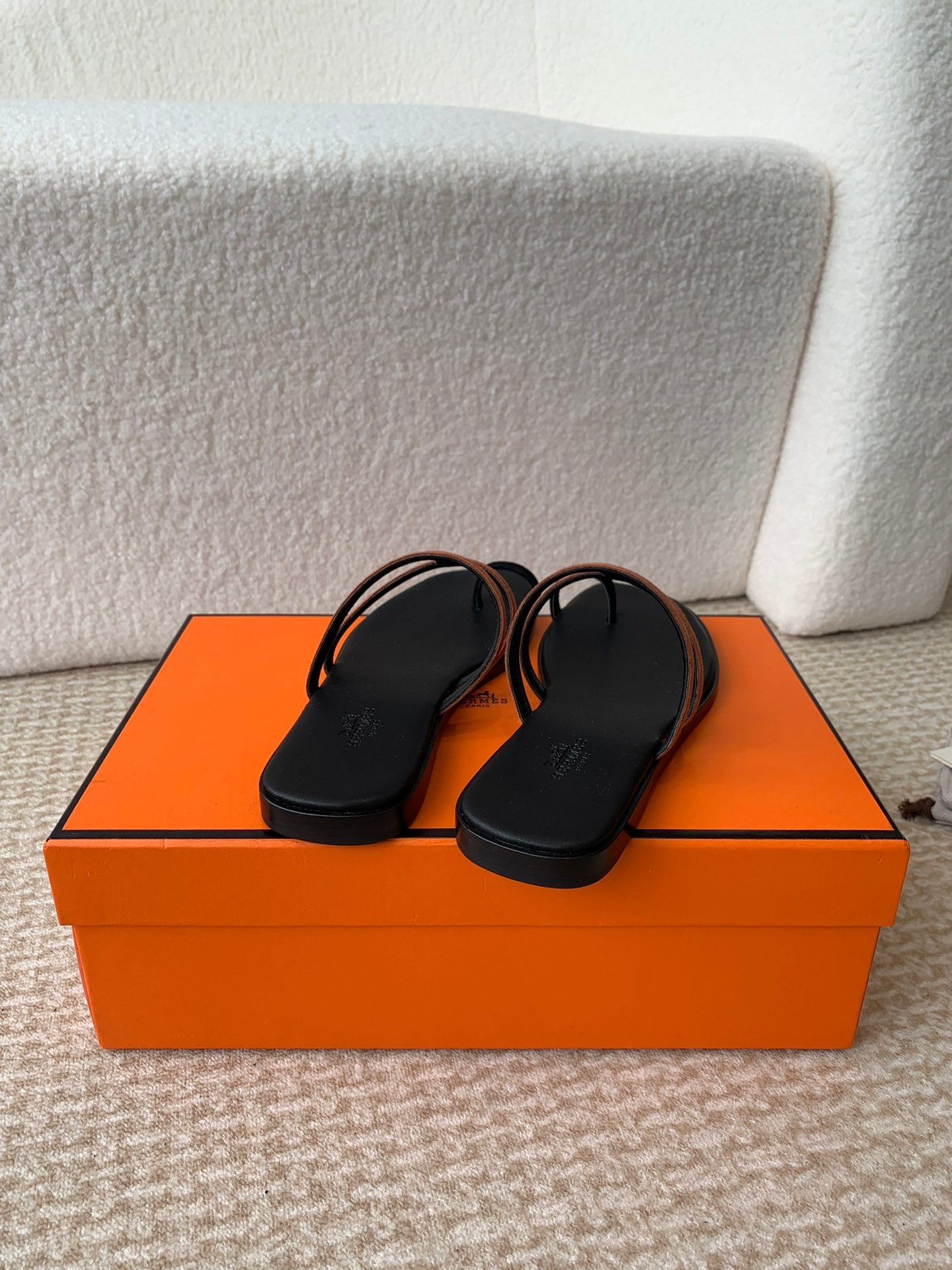 GEORGIA SANDALS BLACK MIX BROWN CALFSKIN、mysite、Cacoeks