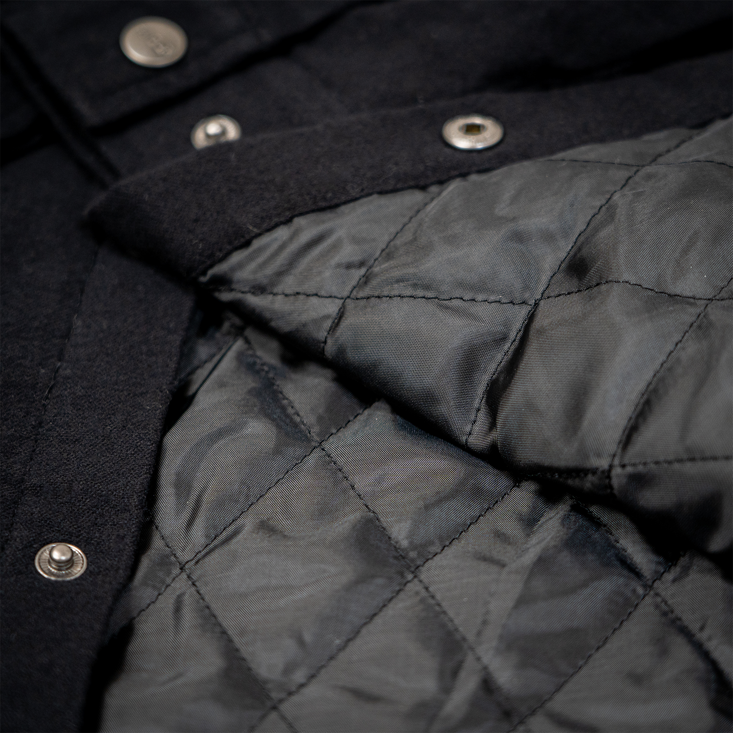 Quilted Shacket - Black on Black、mySite、bearsvspackers
