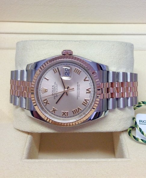 Rolex Datejust 36mm 116231 Pink Roman Dial