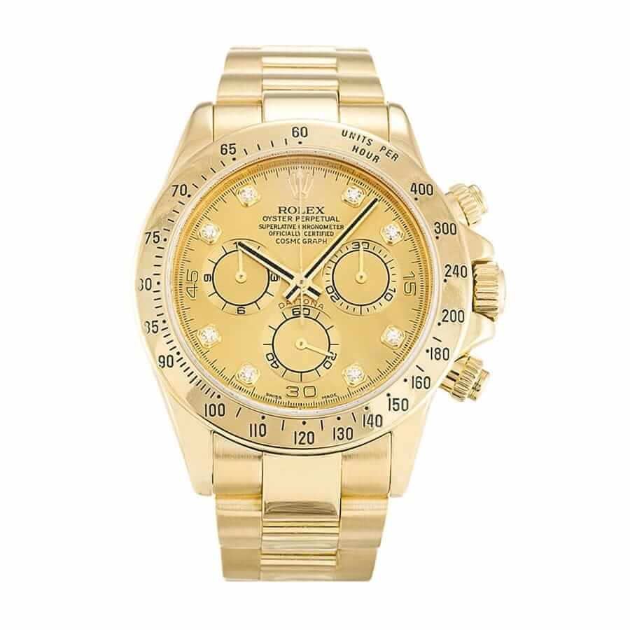 rolex daytona champagne diamond dial 116508 replica