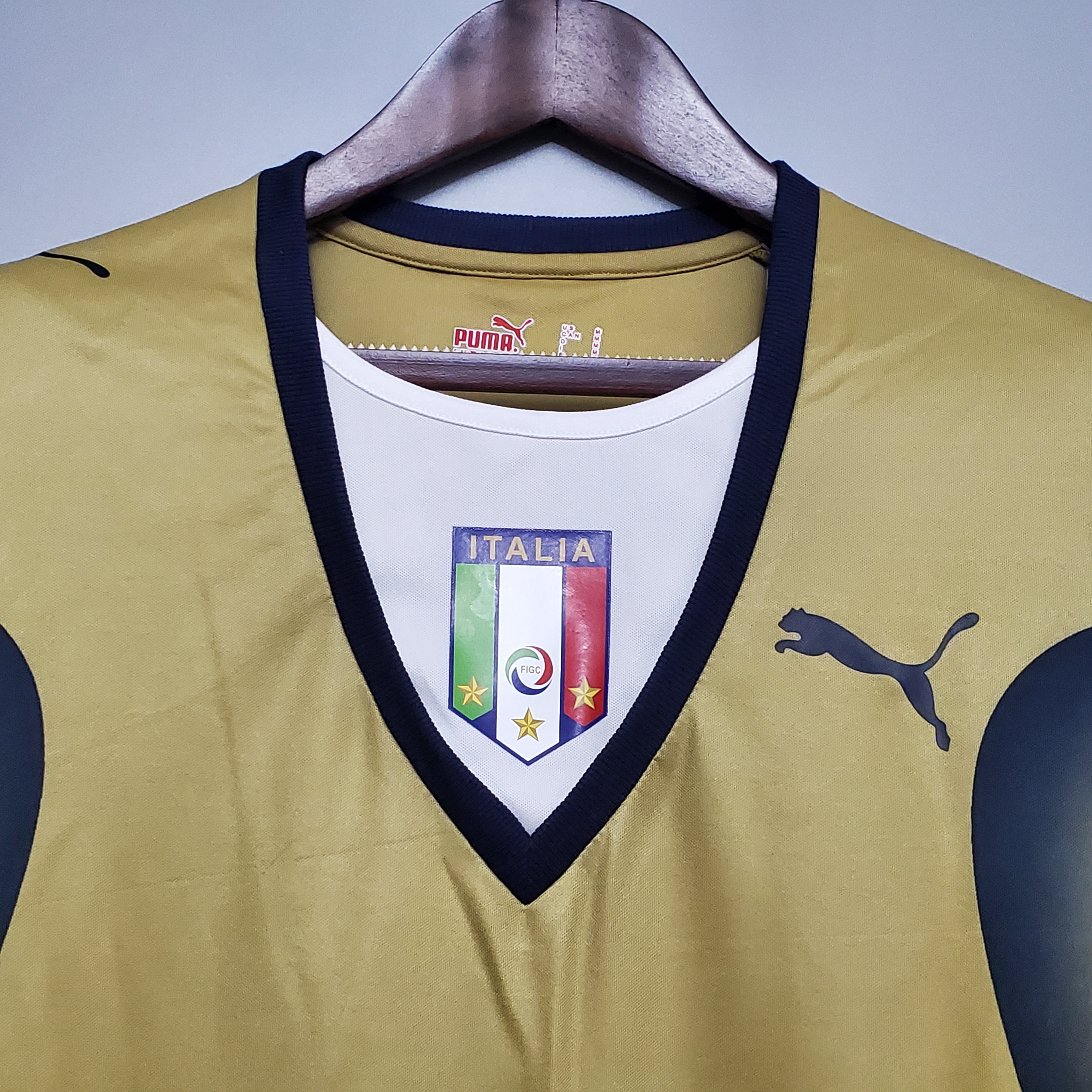 ManixJersey.com | Retro Italy 2006 Golden Goalkeeper Jersey -Customize Name, Number and Patch | Worldwide Shipping