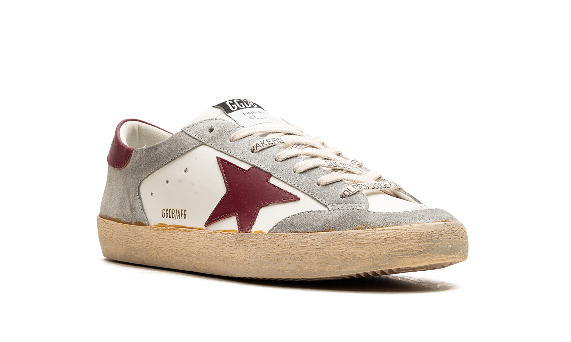 SUPER-STAR PENSTAR LEATHER AND SUEDE UPPER LEATHER STAR AND HEEL "WHITE ICE BORDEAUX"、mysite、Cacoeks