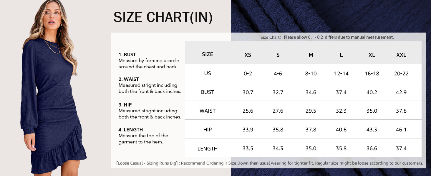 Product Size Chart