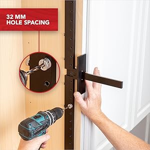 cabinet hardware jig handle template pull knob drawer punch locator drill true position tools